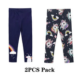 Girl Leggings Trousers Kids Pants Elastic Waistband Girls Pants Skinny Print Cartoon Unicorn Children Leggings