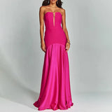 Sexy Women's Clothing 2025 New Personality High-End Smear Breast Hollow Body Quality Dress Dress Dress