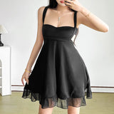 Summer Fashion Trend Women's New Slings A Word Shoulder Loose Mesh Thin