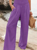 Casual Trousers Style Cotton Distressed For
