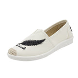 Size 35-42 Embroider Women Shoes 2019 Loafer Casual Slip on Shoes Woman Espadrilles Hemp Canvas Flat Shoes