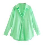 Street Fashion New Women's Clothing City Autumn Multi-Color V-Neck Casual