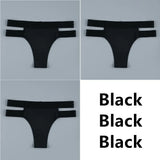 Sexy Women Panties Seamless G-String Panties Set Lingerie Hollow Soft Briefs Low Rise Thong Breathable Female Underwear