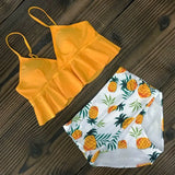 Bikinis Women Swimsuit 2021 Summer Beachwear Bathing Suits Swim Wear Padded Push up Swimwear Halter Top Bikini