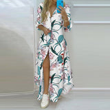Women's Clothing 2025 Autumn New Dress Single-D Row Irregular Shirt Dress