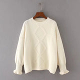 New Arrival Female Solid Pullovers Spring Autumn Winter Pullover Women Basic Knitted O Neck Sweater Warm Long