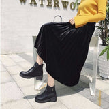 Hundred Folded Skirt Female Students 2025 Spring And Autumn New Korean Version Of High-Rise Half-Dress Mid-Long Long Skirts Appear