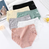 Panties For Women Comfortable Underwears Panty Sexy Lace High-Waist Underpants Female Lingerie Plus Size Ladies