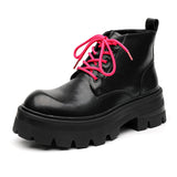Zingj Boots Men In Autumn And Winter Increased Tooling Locomotive Wind Super Fire Leather Boots Big Head Advanced Sense Ankle Boots