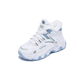 Shoes Ladies High Top Sneakers Winter 2022 Lace-up Warm Plush Platform Shoes Women's Casual Sport Shoes Zapatillas