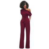 Solid Color Collar Button One-piece