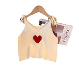 Jacquard Knitted Vest Girl In The Summer Of 2024, The New Gentle Wind Folds And Wears A Short