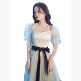 Evening Dress Dress Dress 2025 New Banquet Temperament Host Winter Adult Ceremony Student Art Evening