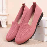Casual Summer Mesh Breathable Shoes Women's Slip on Flat Shoes Ladies Loafers Comfortable Lightweight Sneaker Flats