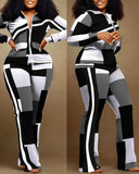 Autumn And Winter Independent Station Printing Trend Fashion Women's Wear 2-Piece Set From