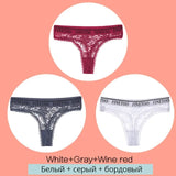 Floral Lace Underpants Women Thong Lingerie Sexy Panties Perspective Underwear Panties Solid Briefs For Female