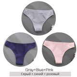 Cotton Underwear Women M-2XL Comfortable Panties Ladies Plus Size Underpants Solid Color Briefs Female