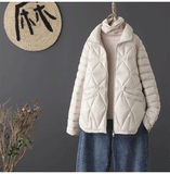 2024 Winter New Light And Short Down Jacket Korean Version Fashion Slim White Duck Down Warm Small Coat Tide-Outfit