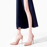 Shoes On The Bed Sex Cannon Shoes Women's Fine Heel 2025 New Autumn Black 10 Cm Sexy Pointed Single