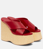 Slope And Cool Slippers Women Fashion In The Summer Of 2025 New Dew Grass Thick Bottom High Hefty Water Table Slippers