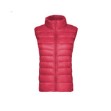 Spring And Autumn Winter New Female Korean Version Standing Collar Light Down Jacket Female Vest Vest Vest Female Plus Size Coat-Outfit