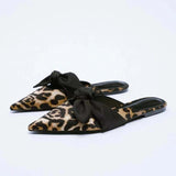 ZARZ Women Flat Sandals Summer 2022 New Fashion Golden Round Toe Bow Sexy Outer Wear Sandals And Slippers Women Beach Luxury