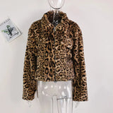 Faux Fur Leopard Jacket- Outfit