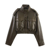 Women's Fashion Leisure And Leisure Long Sleeves Short Coat