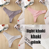 8 Colors Women's Thong G-String Cotton Thongs Women's Panties Sexy V Waist Female Underpants Pantys Lingerie