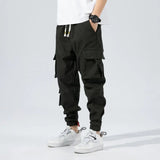 Big Men's Trousers Summer Overalls Men's Trendy Nine-Point Korean Version of The Tide Brand Harem Trousers for