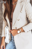 Women Jacket Office Lady Suit Coat 2023 Autumn Winter New Fashion Blazers and Jackets Chic Button Ladies Elegant Outwear