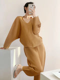 Folded Straight Hair Folded Women's Fashion Autumn Suit Folded Light Luxury Temperament Fashion