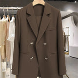 Zingj Collar Suit Jacket Female Spring Autumn New Korean Version Design Advanced Sense Korean Version Fashion Casual Suit