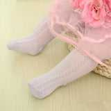 0-6 Yrs Spring Summer Autumn Cute Baby Girls Mesh Cable Knit Tights Cotton Breathable Pantyhose For Toddler Girls