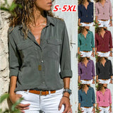 Women's Loose Lapel Long Sleeve