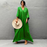 Strapless Criss Cross Slim Party Dress Off Shoulder Women Long Dress 2022 Autumn Lantern Sleeve Backless Maxi Dress