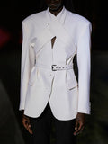 Sense Solid Color Suit Jacket Female 2025 Autumn New Temperament Advanced Sense Cross Collar Long Sleeve Small Suit