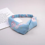 Women Girls Summer Bohemian Hair Bands Print Headbands Vintage Cross Turban Bandage Bandanas Hairbands Hair