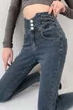 Stretch Jeans Women 2022 Push Up Sexy Retro High Waist Skinny Mom Pants Korean Fashion Denim Trousers Femme Spring