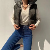 Women's Clothing 2025 New Women's Dress Color 9 Color Collar Vest