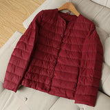 New Winter Women Ultra Light White Duck Down Jacket Short Coats Plus Size S-3xl Warm Female Down Jacket