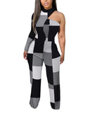 Independent Station New Fashion Printed One-Sleeved One-Sleeved Women's Trousers From