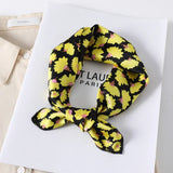 Square Silk Scarf Women Fashion Print Small Neck Scarfs Office Lady Hair Band Foulard Hand Kerchief Female Bandana