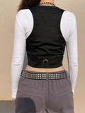 corset top with button