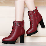 New 2025 Martin Boots Thick Heel Short Tube Women's Fashion