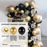 Silver Macaron Birthday Balloon Garland Arch Kit Party Foil Metal Balon Weding Baby Shower Birthday Party Decor Kids Adults