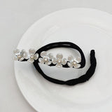 Pearls Magic Bun Maker Hairbands Donut Pearl Flower Hair Bands Fashion Girls DIY Hairstyle Headband Tools