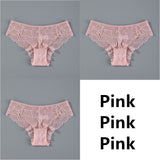 Sexy Women Lace Panties Underwear Seamless Transparent Panties Thongs Low Waist Hollow Briefs Solid Female Panty