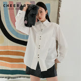 2022 Fashion Women White Button Up Shirt For Women Long Sleeve Designer Top Blue Collared Shirt Fashion