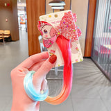 Sweet Colorful Hairpin Lovely Children Girls Hairclip Kids Cute Barrette Cartoon Extension Braider Rainbow Hair